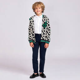 Children's Classics-حذاء جلد كلاسيكي أسود للأولاد | Childrensalon Outlet