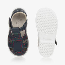 Children's Classics-Boys Navy Leather Footwear | Childrensalon Outlet