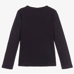 Волшебные принты от CHILDRENSALON-Boys Blue Cotton Jersey Top | Childrensalon Outlet