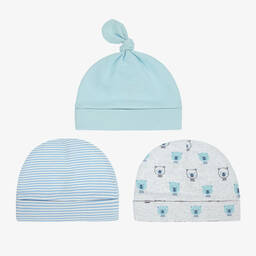 Childrensalon Essentials-Серо-голубые шапочки (3 шт.) | Childrensalon Outlet