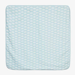 Childrensalon Essentials-بطانية قطن عضوي لون أزرق (عدد 2) | Childrensalon Outlet