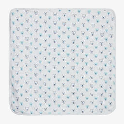 Childrensalon Essentials-بطانية قطن عضوي لون أزرق (عدد 2) | Childrensalon Outlet