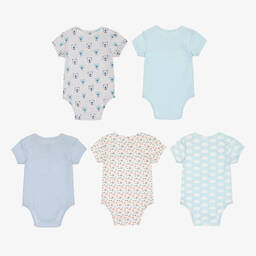 Childrensalon Essentials-تبّان قطن عضوي لون أزرق للأطفال (عدد 5) | Childrensalon Outlet