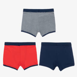 تشلدرن صالون إيسينشيلز-شورت بوكسر قطن عضوي بألوان متعددة للأولاد (عدد 3) | Childrensalon Outlet