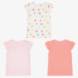Childrensalon Essentials-Girls Organic Cotton T-Shirts Trio | Childrensalon Outlet