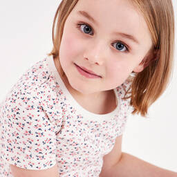 Childrensalon Essentials-Girls Pink Cotton Short Pyjamas (2 Pack) | Childrensalon Outlet