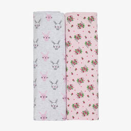 Childrensalon Essentials-بطانية قطن عضوي لون زهري (عدد 2) | Childrensalon Outlet