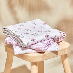 Childrensalon Essentials-Розовые муслиновые пеленки (3шт.) | Childrensalon Outlet