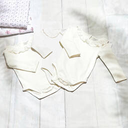 Childrensalon Essentials-تبّان أطفال بناتي قطن عضوي لون أبيض (عدد 3) | Childrensalon Outlet