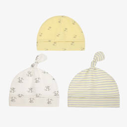 Childrensalon Essentials-Желто-серые шапочки (3 шт.) | Childrensalon Outlet