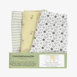 Childrensalon Essentials-Yellow Organic Cotton Baby Leggings (3 Pack) | Childrensalon Outlet