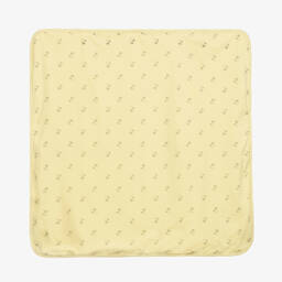 Childrensalon Essentials-بطانية قطن عضوي لون أصفر ورمادي (عدد 2) | Childrensalon Outlet