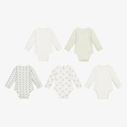 تشلدرن صالون إيسينشيلز-تبان بأكمام طويلة قطن عضوي للأطفال (عدد 5) | Childrensalon Outlet