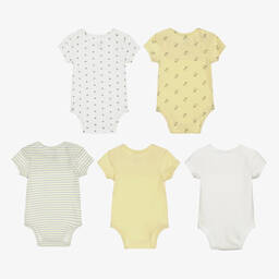 Childrensalon Essentials-تبّان قطن عضوي لون أصفر للأطفال (عدد 5) | Childrensalon Outlet