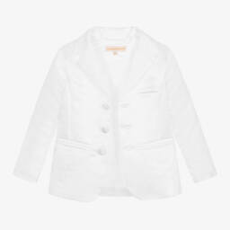 Childrensalon Occasions-Белый атласный костюм из 5 предметов | Childrensalon Outlet