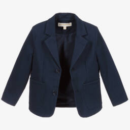 تشلدرن صالون-جاكيت بليزر قطن لون كحلي للأولاد | Childrensalon Outlet