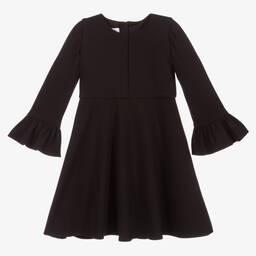 تشلدرن صالون-فستان فيسكوز ميلانو جيرسي لون أسود و أبيض | Childrensalon Outlet