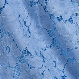 Childrensalon Occasions-Girls Blue Cotton Lace Dress | Childrensalon Outlet