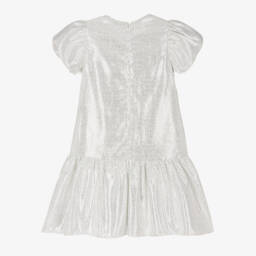 Childrensalon Occasions-فستان لون فضّي لامع | Childrensalon Outlet