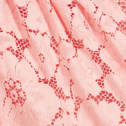 تشلدرن صالون-فستان بنات قطن دانتيل لون زهري | Childrensalon Outlet