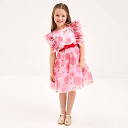 تشلدرن صالون-فستان تول لون زهري | Childrensalon Outlet