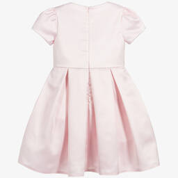 Childrensalon Occasions-Girls Pink Satin Bow Dress | Childrensalon Outlet