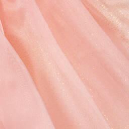 Childrensalon Occasions-Girls Pink Satin & Chiffon Dress | Childrensalon Outlet
