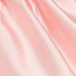 تشلدرن صالون-فستان ساتان لون زهري مزين بياقة لؤلؤ | Childrensalon Outlet