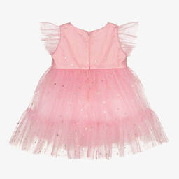 Childrensalon Occasions-Розовое платье из тюля со звездочками для девочек | Childrensalon Outlet