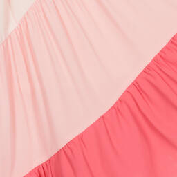 Childrensalon Occasions-فستان كريب بطبقات لون زهري | Childrensalon Outlet