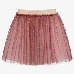 تشلدرن صالون-تنورة تول ببطانة قطن لون زهري | Childrensalon Outlet