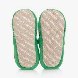 Chipmunks-Baby Boys Green Dragon Slippers | Childrensalon Outlet