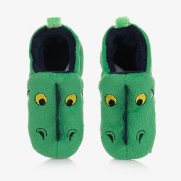Chipmunks-Baby Boys Green Dragon Slippers | Childrensalon Outlet