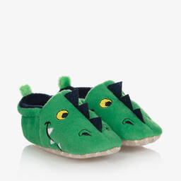 Chipmunks-Baby Boys Green Dragon Slippers | Childrensalon Outlet