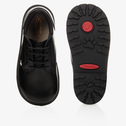 تشيبمانكس-حذاء جلد بأربطة لون أسود للأولاد | Childrensalon Outlet