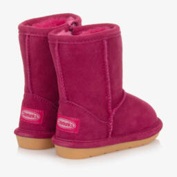 Chipmunks-Розовые замшевые сапожки для девочек | Childrensalon Outlet