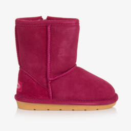 Chipmunks-Розовые замшевые сапожки для девочек | Childrensalon Outlet