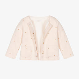 Chloé-Baby Girls Pink Floral Trousers Set | Childrensalon Outlet