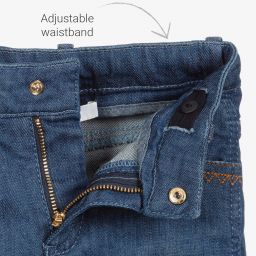 Chloé-Синие джинсы с вышивкой | Childrensalon Outlet