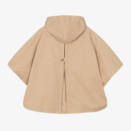 Chloé-Girls Beige Cotton Zip-Up Cape | Childrensalon Outlet