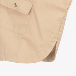 Chloé-Girls Beige Cotton Zip-Up Cape | Childrensalon Outlet