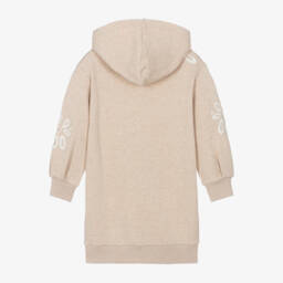 Chloé-فستان بنات قطن لون بيج | Childrensalon Outlet
