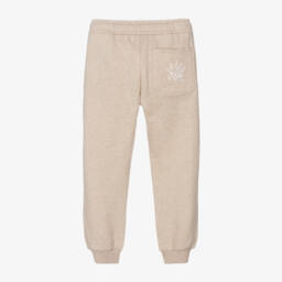 Chloé-Girls Beige Organic Cotton Trousers | Childrensalon Outlet