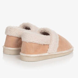 Chloé-Бежевые замшевые тапочки | Childrensalon Outlet
