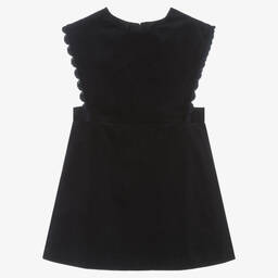 Chloé-Синий сарафан из хлопкового вельвета | Childrensalon Outlet