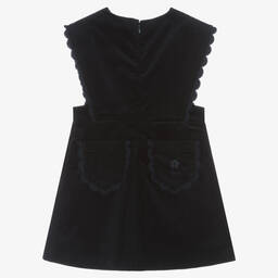 Chloé-Синий сарафан из хлопкового вельвета | Childrensalon Outlet