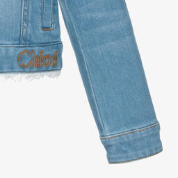 Chloé-Girls Blue Denim Jacket | Childrensalon Outlet