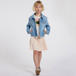 Chloé-Girls Blue Denim Jacket | Childrensalon Outlet