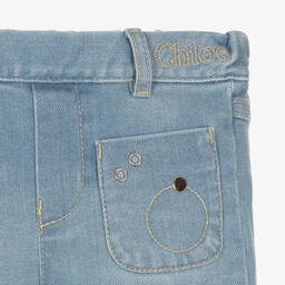 Chloé-Girls Blue Denim Jeans | Childrensalon Outlet