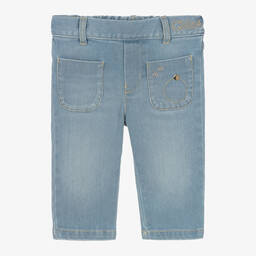 Chloé-Girls Blue Denim Jeans | Childrensalon Outlet
